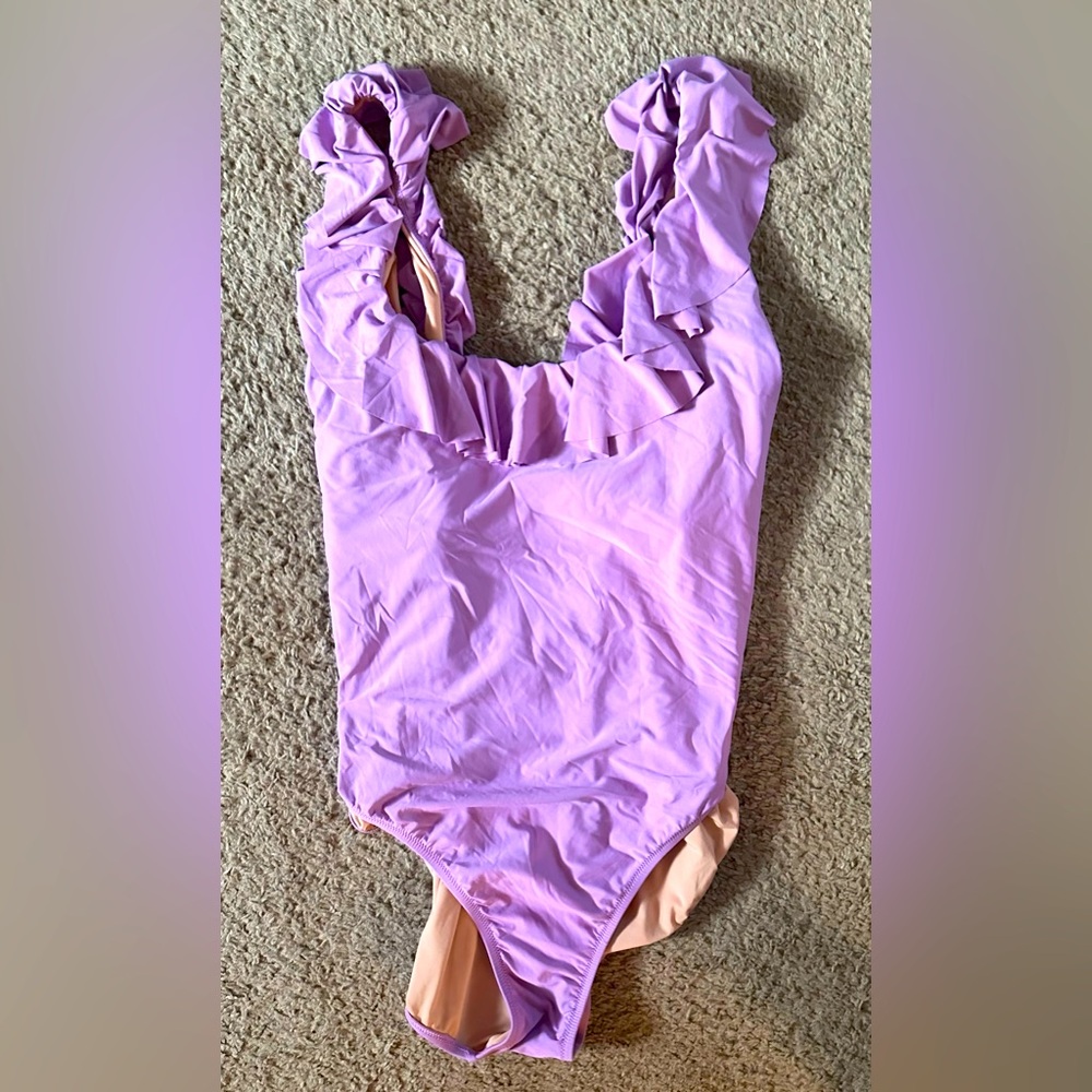 JCrew Ruffle One Piece Bathing Suit